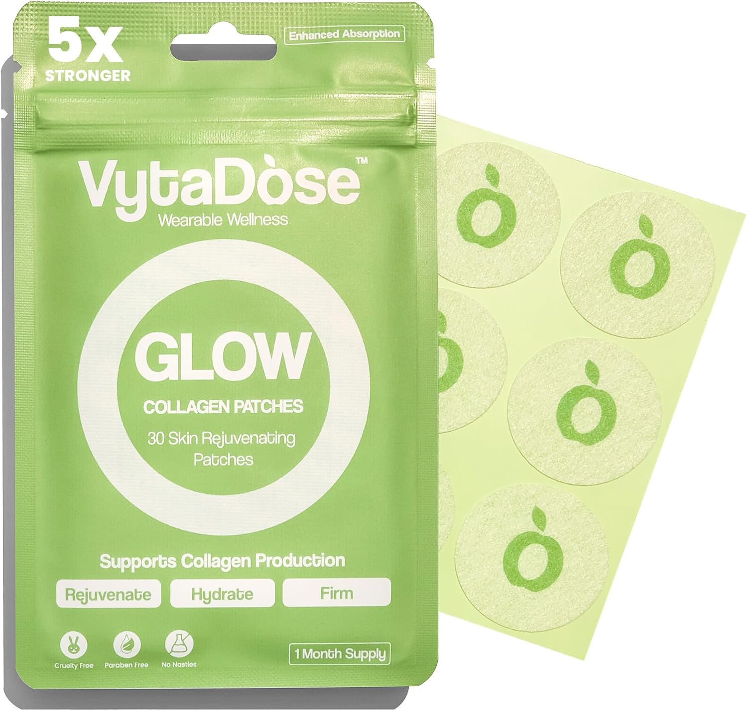 VytaDose collagen glow patch for skin support