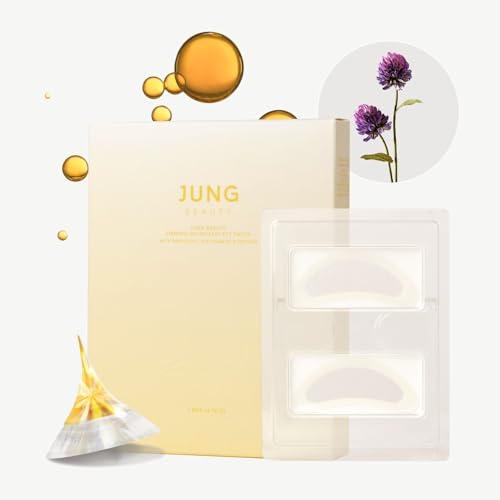 Jung Beauty Microdart Eye Patches (4 Pairs) – Bakuchiol, Niacinamide & Peptide Infused – Visibly Plumps, Hydrates & Smooths Under Eye Texture