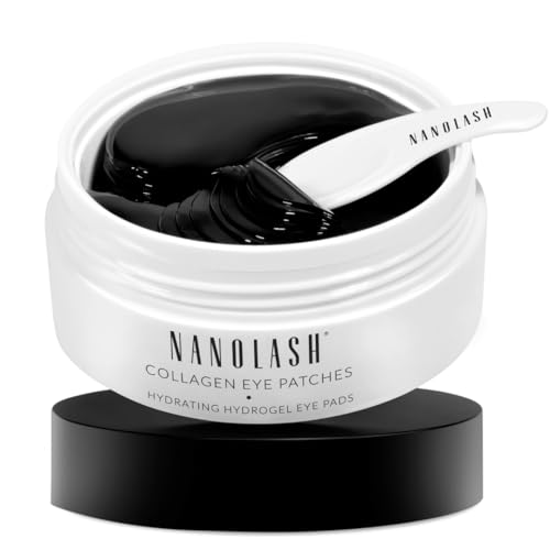 Nanolash Collagen Eye Patches 30 pairs – hydrogel eye patches, under eye gel patches, hydrating eye patches, collagen eye mask