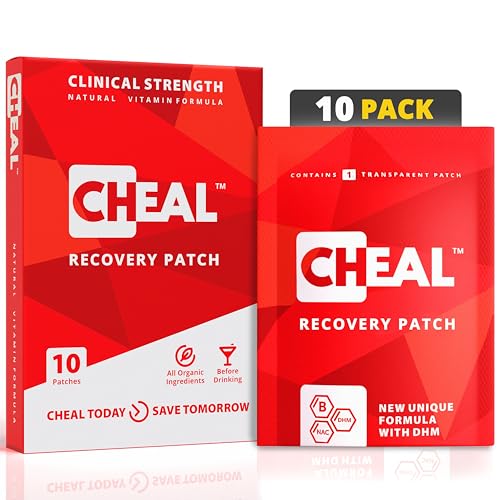 CHEAL Recovery Patch – 10 Pack – Patches for Better Morning | Before Drinking Use – Wake Up Refreshed | Natural Ingredients Patch for Party – Individually Wrapped